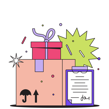 Order Delivered: Packages and Clipboard With Signature