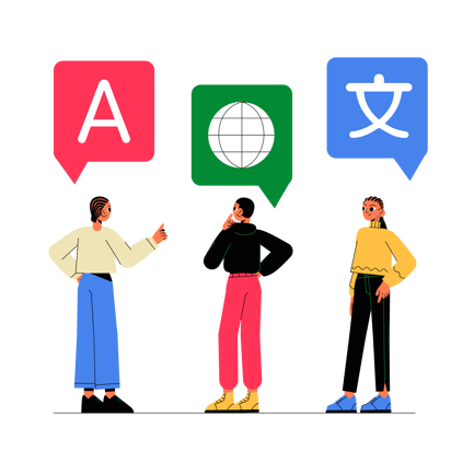 Linguistic Diversity Flat Style Illustration