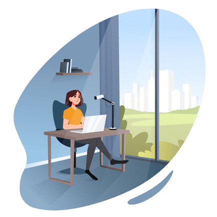 Female Blogger Streaming From Her Flat