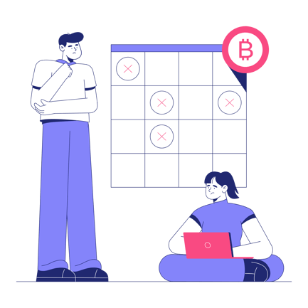 Unlucky Bitcoiners Illustration