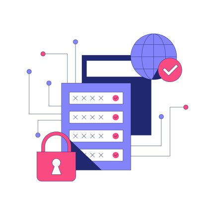 Cybersecurity System Illustration