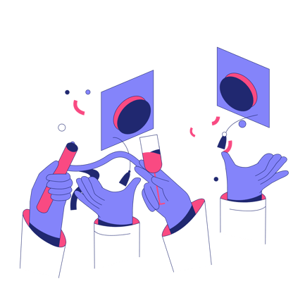 Graduation Party Celebration, Academic Success Illustration