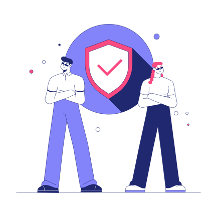 Cybersecurity Specialists Illustration