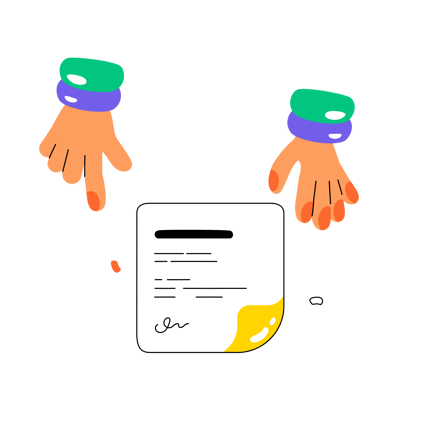 Resume Rejection Cartoon Illustration