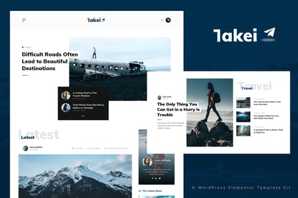 Preview: Takei - News & Magazine Elementor Pro Template Kit