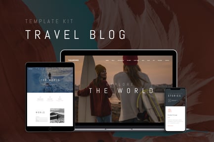 Preview: Vagabonds - Travel Blog Elementor Template Kit