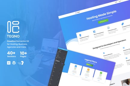 Preview: Teqno - Tech Agency Elementor Template Kit
