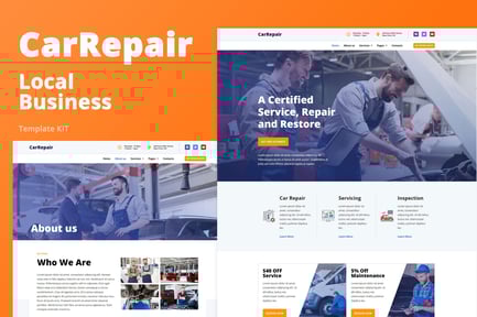 Preview: CarRepair - Local Business Template Kit