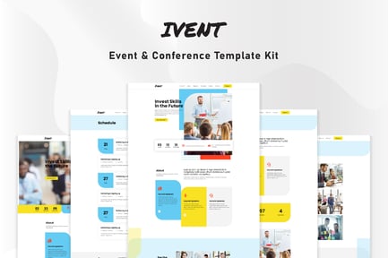 Preview: Ivent - Event & Conference Elementor Template Kit