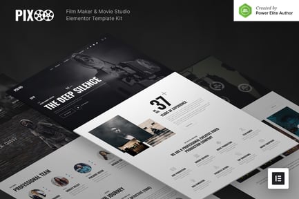 Preview: Pixoo – Film Maker & Movie Studio Elementor Template Kit