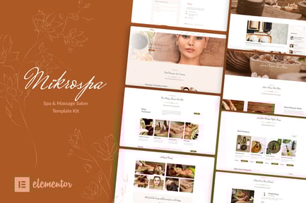 Preview: Mikrospa - Spa & Massage Elementor Template Kit