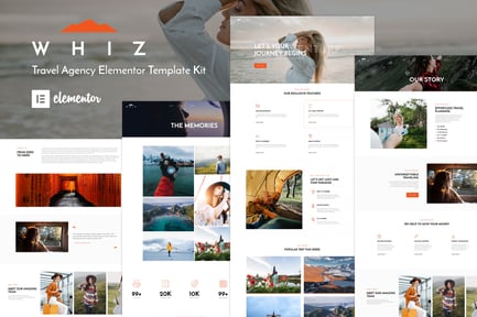Preview: Whiz - Travel Agency Elementor Template Kit