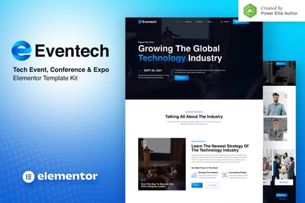 Preview: Eventech – Tech Event Conference & Expo Elementor Template Kit