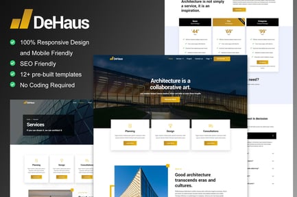 Preview: Dehaus - Interior Design & Architecture Elementor Template Kit
