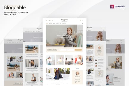Preview: Bloggable - Modern Blog Elementor Template Kit