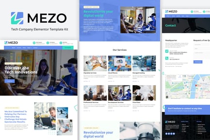 Preview: Mezo - Tech Company Elementor Template Kit