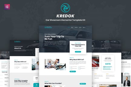 Preview: Kredok - Car Showroom Elementor Template Kit