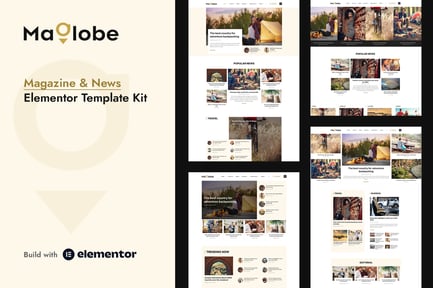 Preview: Maglobe - Magazine & News Elementor Template Kit
