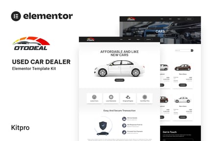 Preview: Otodeal - Used Car Dealer Elementor Template Kit