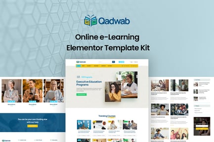 Preview: Qadwab - Online e-Learning Elementor Template Kit