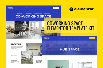 Preview: Mifal - Coworking Space Elementor Template Kit