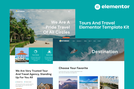 Preview: Ntarah - Tours & Travel Elementor Template Kit