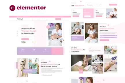 Preview: Widak - Facial Care & Beauty Treatment Elementor Pro Template Kit