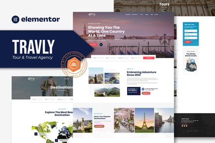 Preview: Travly - Tour & Travel Agency Elementor Template Kit