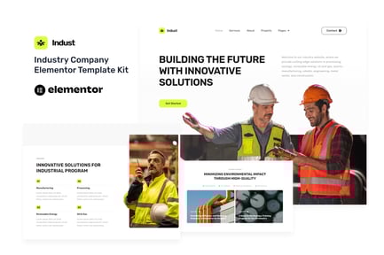 Preview: Indust - Industry & Factory Elementor Template Kit