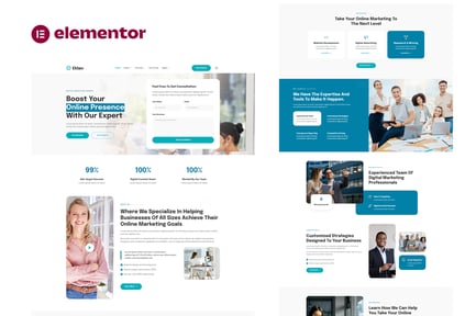 Preview: Eklan - Digital Marketing Agency Elementor Template Kit