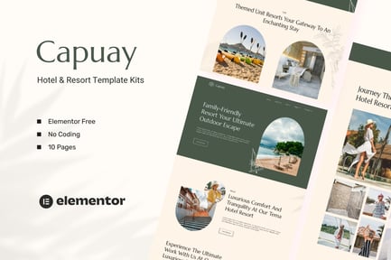 Preview: Capuay - Hotel & Resort Elementor Template Kit
