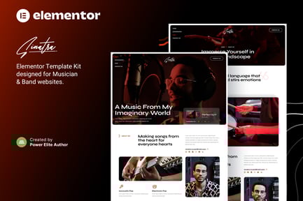 Preview: Sinatra – Musician & Band Elementor Template Kit