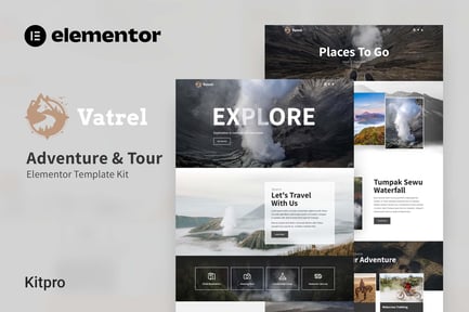 Preview: Vatrel - Adventure & Tour Elementor Template Kit