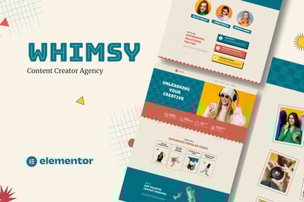 Preview: Whimsy - Content Creator Agency Template Kit