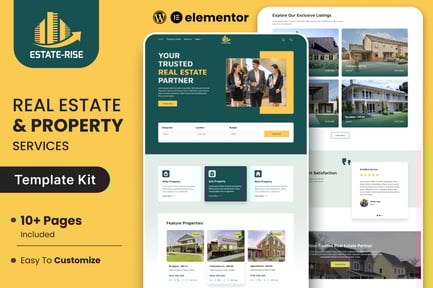 Preview: Estate Rise - Real Estate Elementor Template Kit