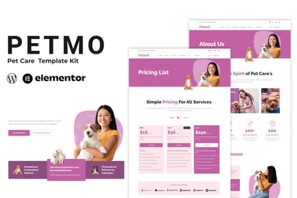 Preview: Petmo - Pet Care Elementor Template Kit