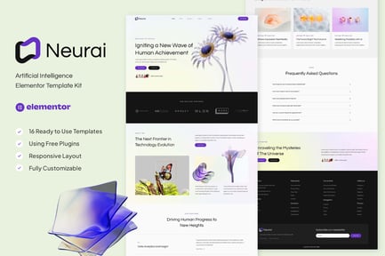 Preview: Neurai - Artificial Intelligence Elementor Template Kit