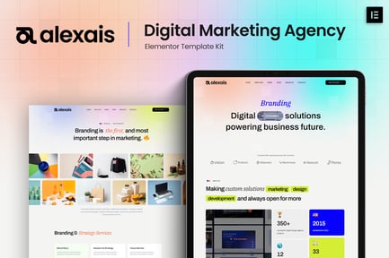 Preview: Alexais - Digital Marketing Agency Elementor Template Kit