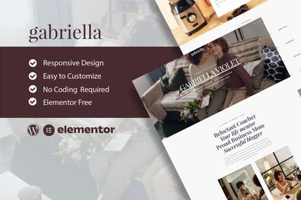 Preview: Gabriella - Motivator & Business Coach Elementor Template Kit