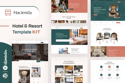 Preview: Hacienda - Hotel & Resort Elementor Template Kit