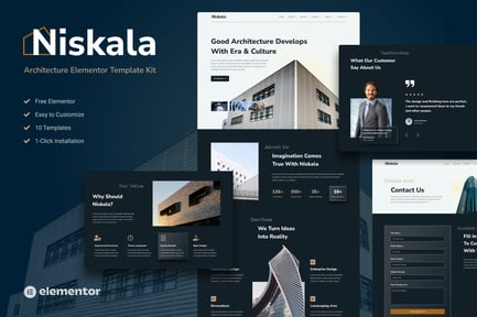 Preview: Niskala - Architercture Elementor Template Kit