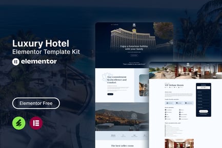 Preview: Lotuz - Luxury Hotel Elementor Template Kit