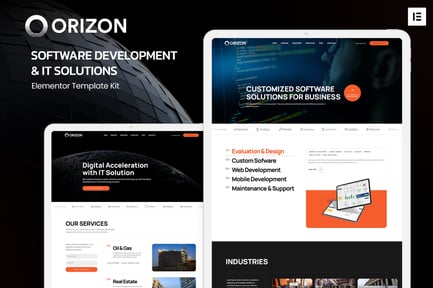 Preview: Orizon - Software Development & IT Solutions Elementor Template Kit
