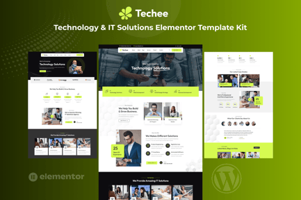 Preview: Techee - Technology & IT Solutions Elementor Template Kit