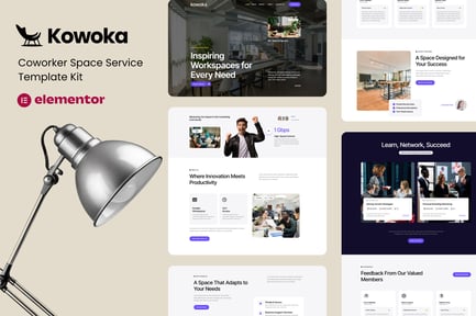 Preview: Kowoka - Coworking Space Rent Elementor Kit