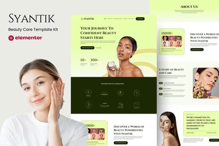 Preview: Syantik - Beauty Product Elementor Template Kit