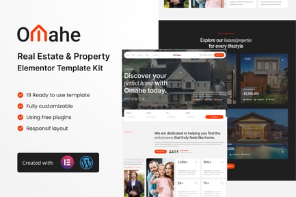 Preview: Omahe - Real Estate & Property Elementor Template Kit