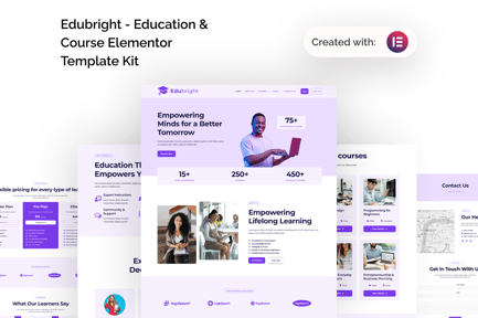 Preview: Edubright - Online Course & Education Elementor Template Kit