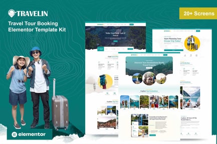 Preview: Travelin - Travel Tour Booking Elementor Pro Template Kit