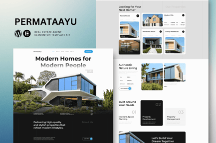 Preview: Permataayu - Real Estate Elementor Template Kit